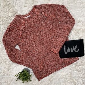 🎉HP🎉 MAK B Crewneck Sweater 💗 Orange & Brown